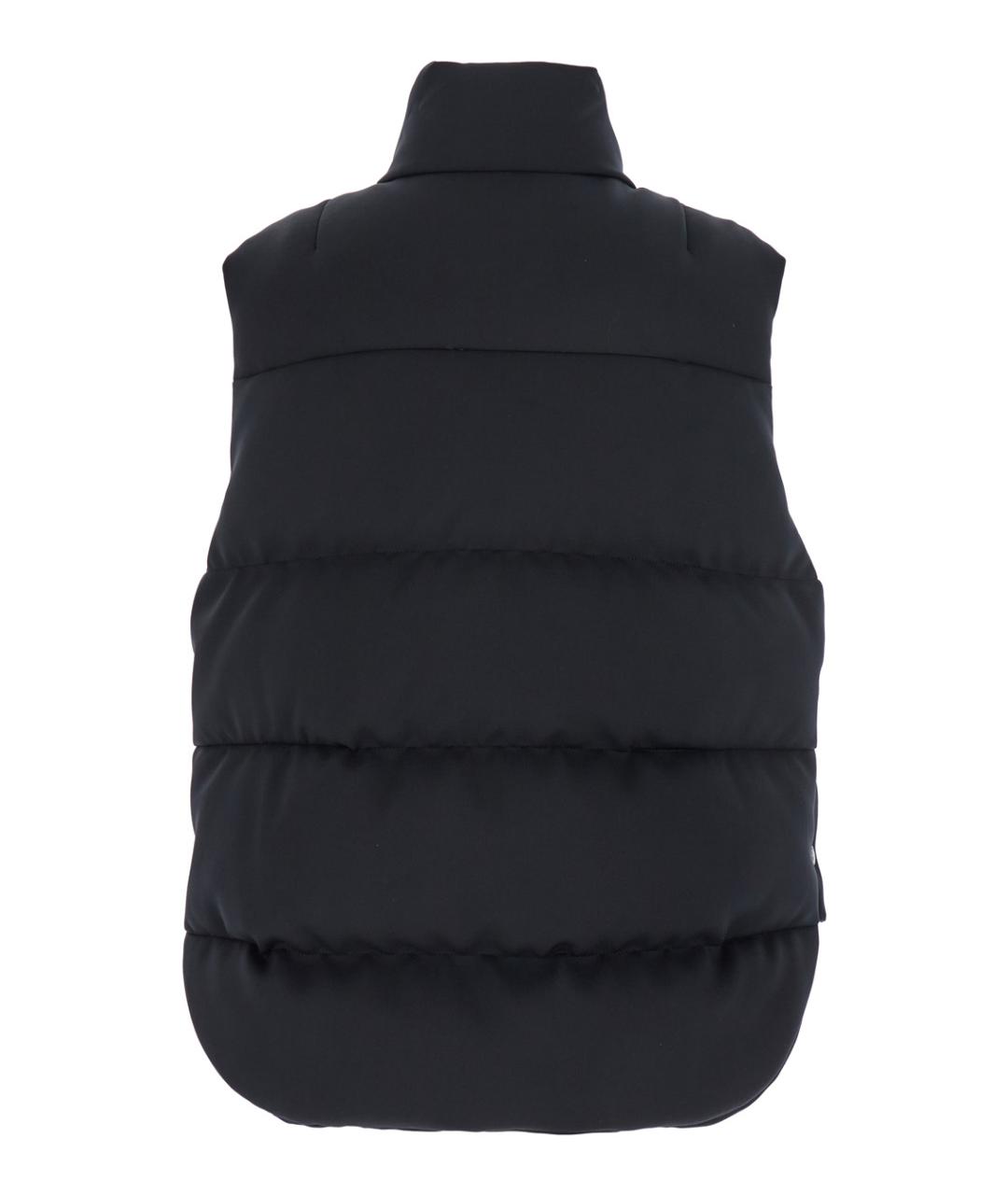 MONCLER Черный полиамидовый жилет, фото 2