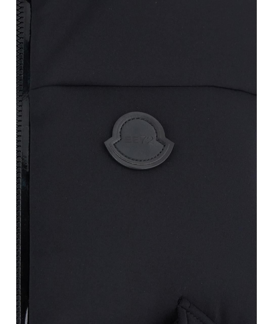 MONCLER Черный полиамидовый жилет, фото 3