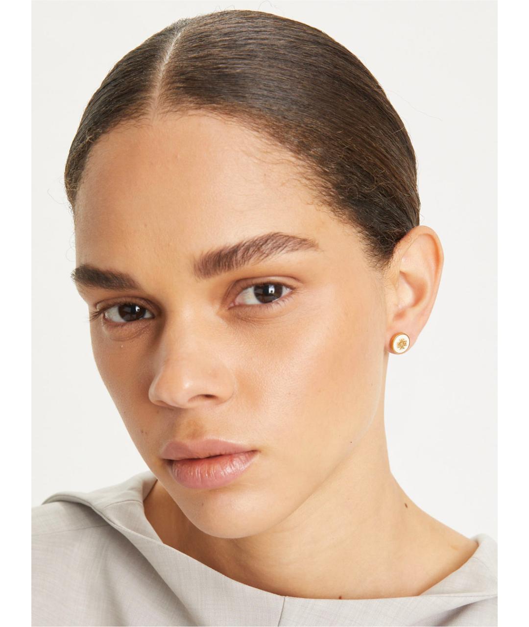 TORY BURCH Черные металлические серьги, фото 3