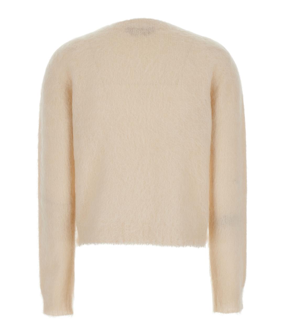 MAX MARA STUDIO Бежевый шерстяной джемпер / свитер, фото 2