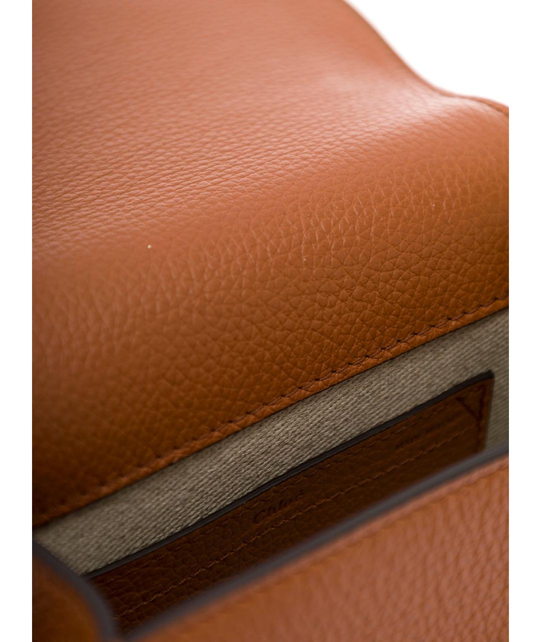 CHLOE Бежевая кожаная сумка через плечо, фото 3