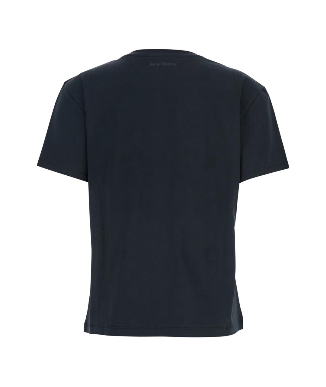 ACNE STUDIOS Черная хлопковая футболка, фото 2