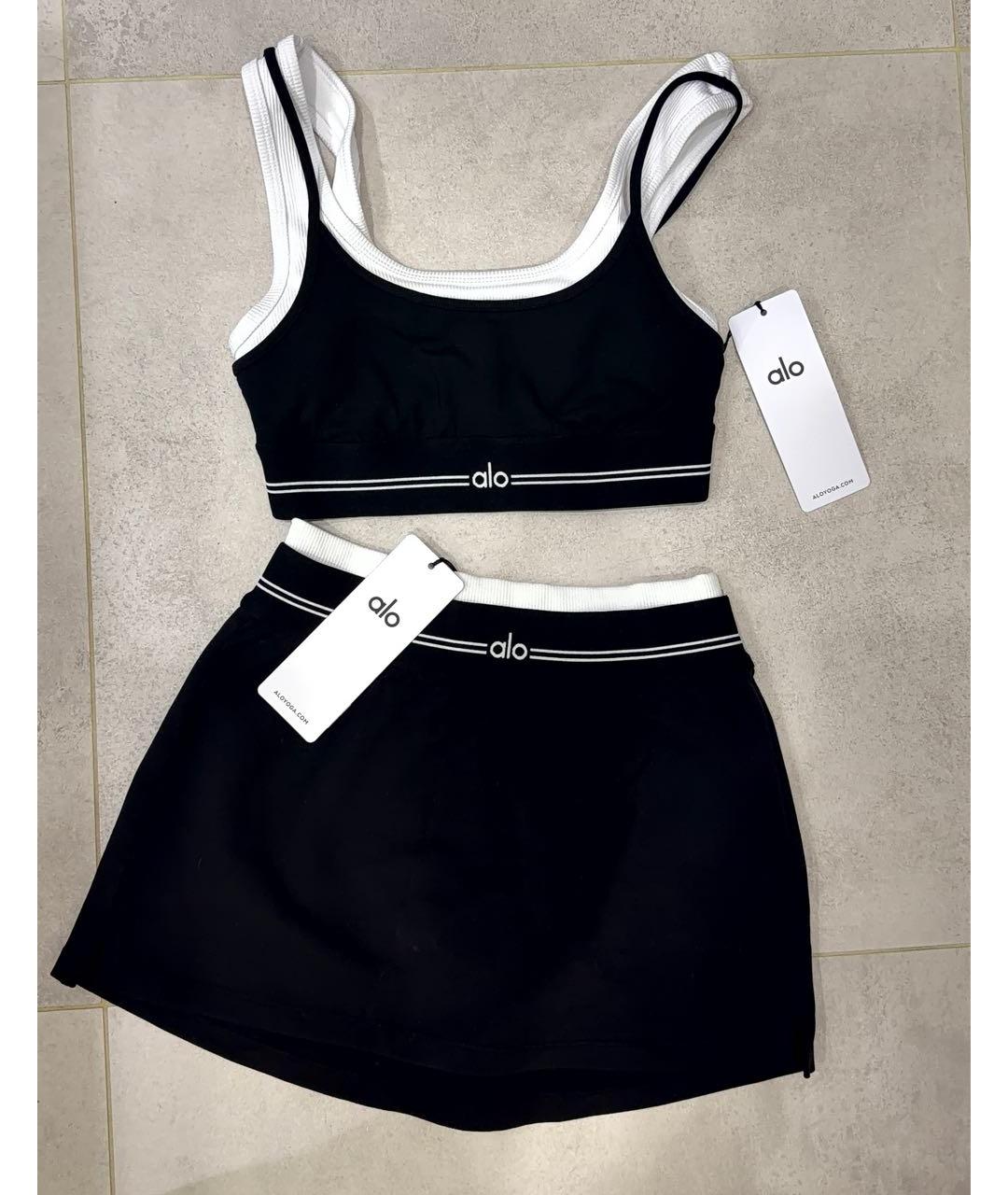 ALO YOGA Черный синтетический спортивные костюмы, фото 9