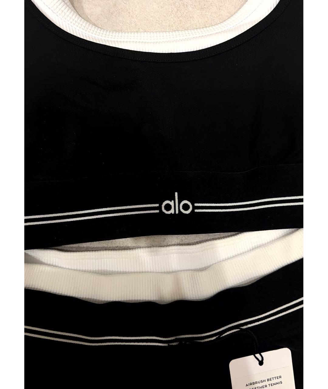 ALO YOGA Черный синтетический спортивные костюмы, фото 4