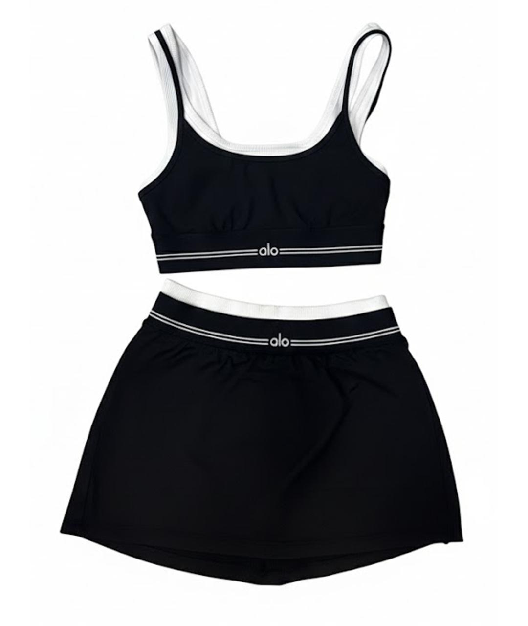 ALO YOGA Черный синтетический спортивные костюмы, фото 1