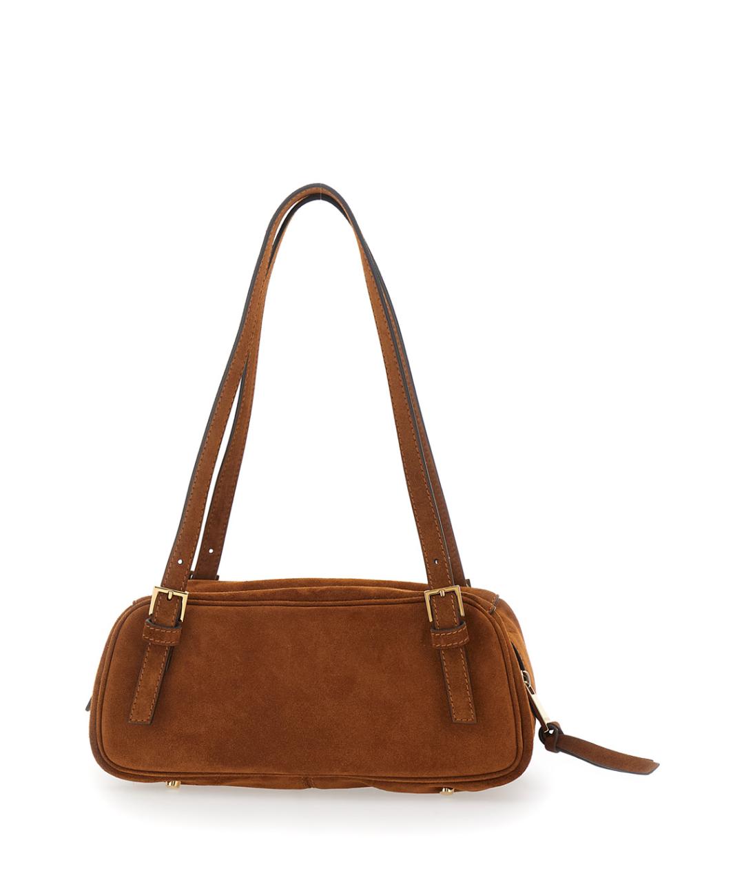 VERSACE Коричневая замшевая сумка через плечо, фото 2