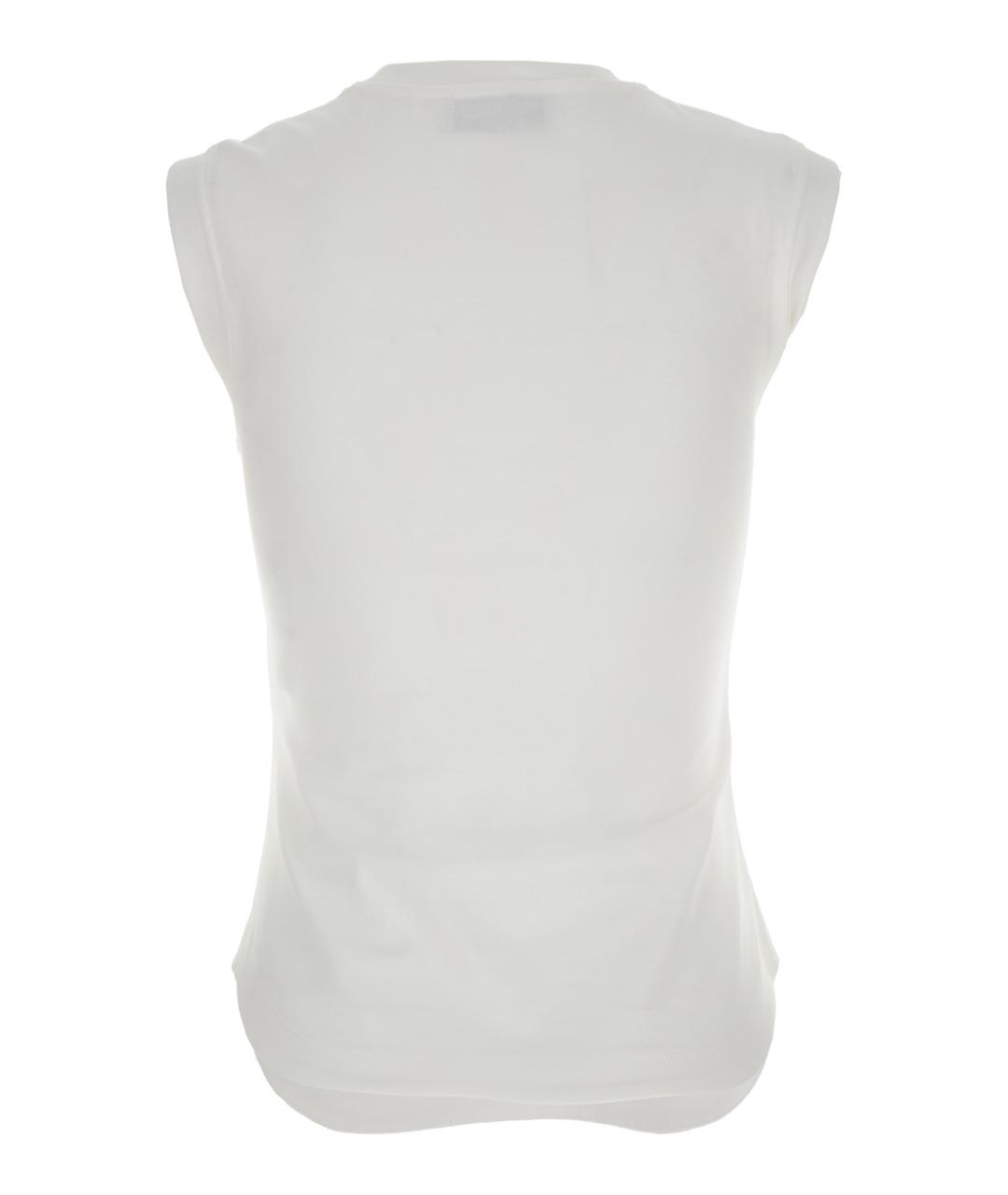 THE ATTICO Белая хлопковая майка, фото 2