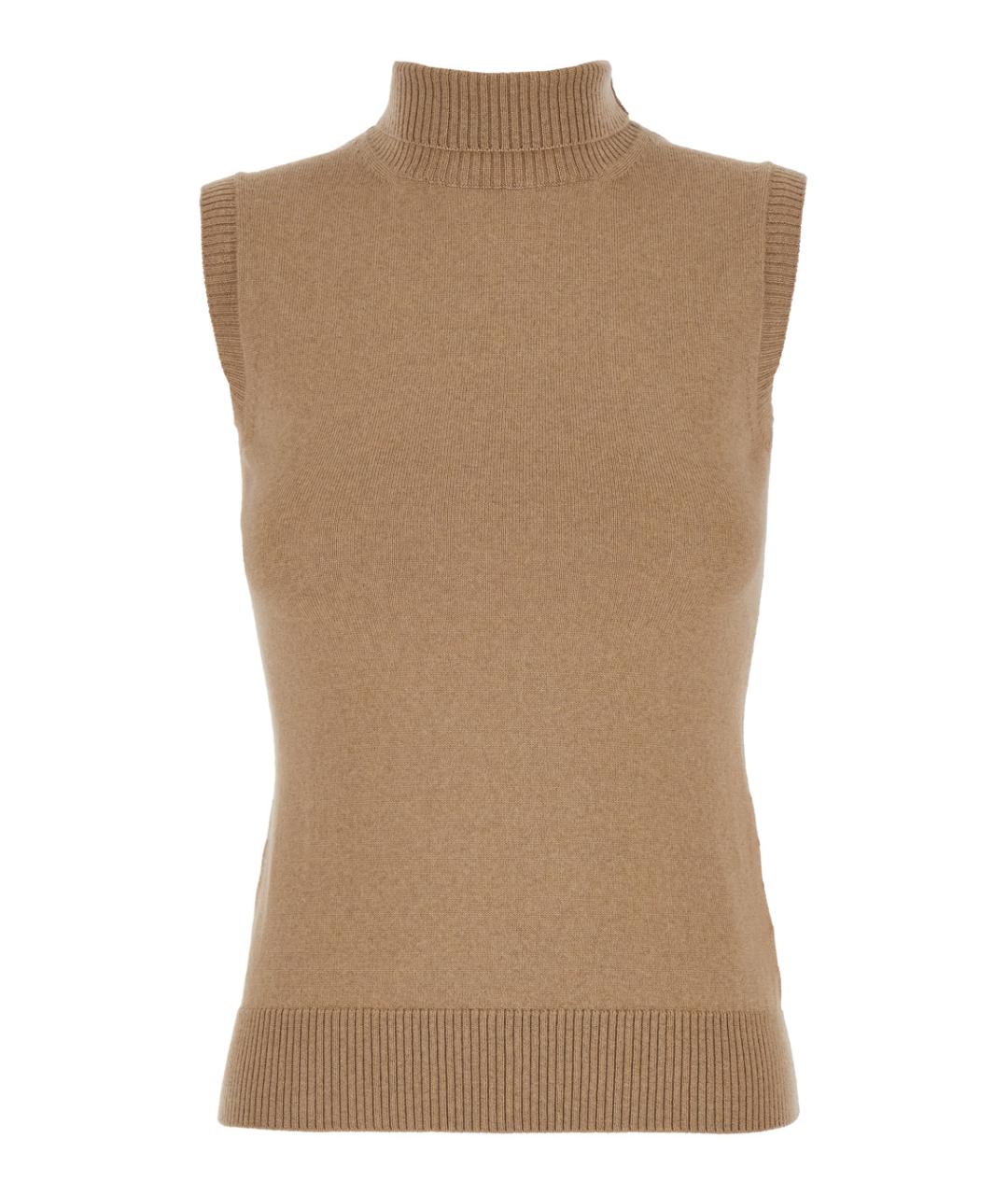 SPORTMAX Бежевая шерстяная жилетка, фото 1