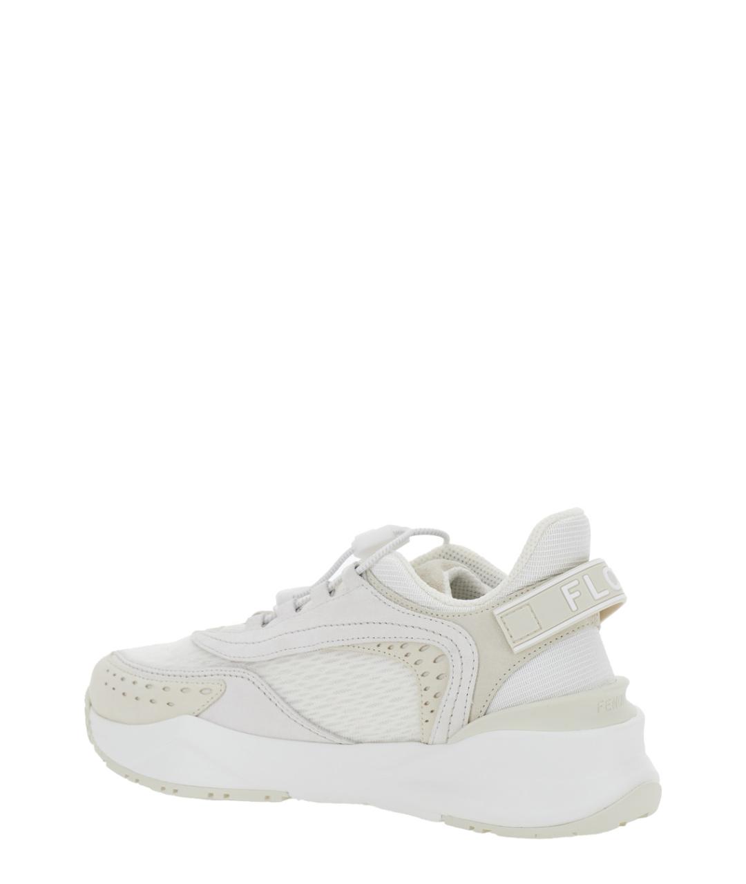 FENDI Белые синтетические кроссовки, фото 3