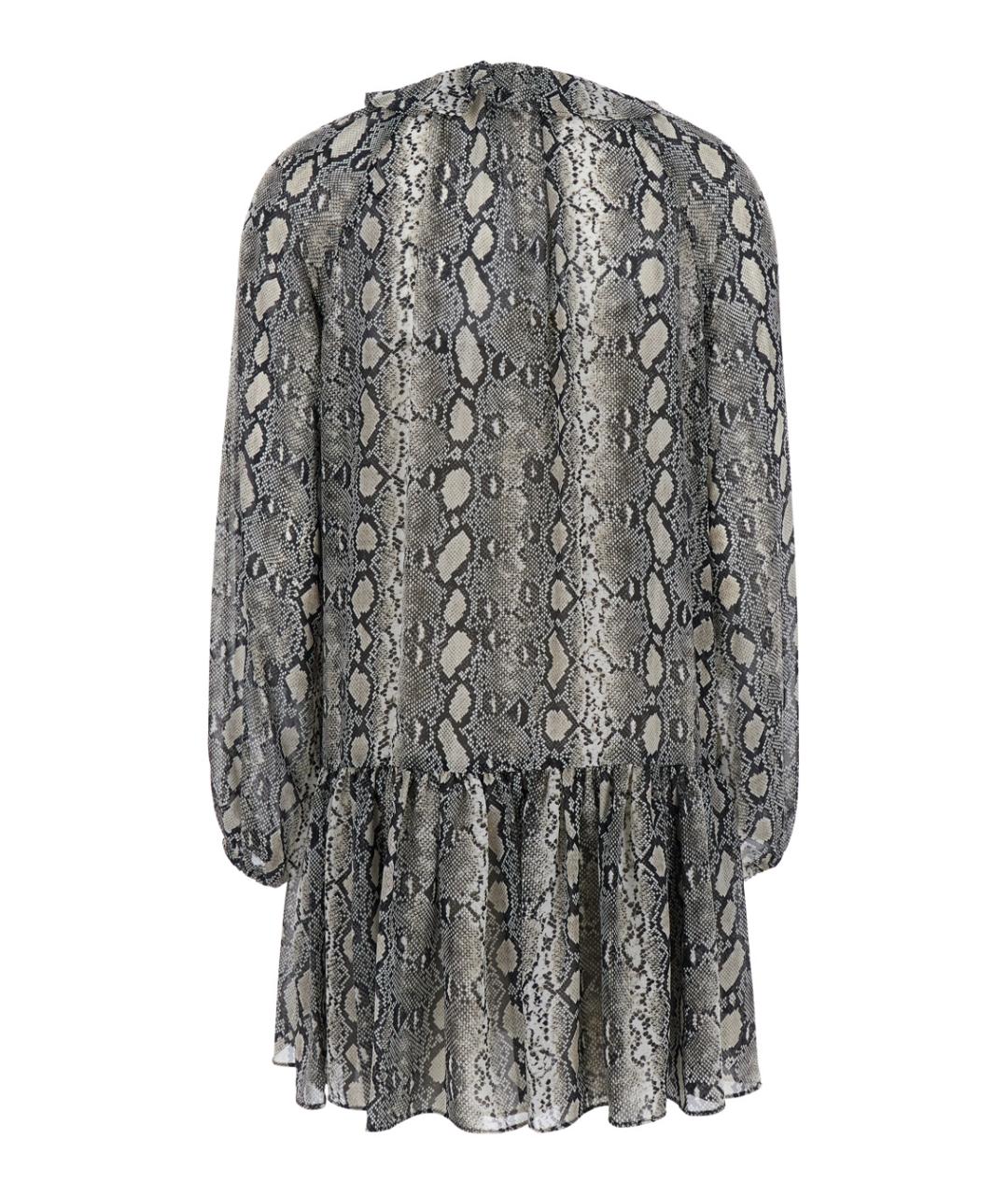 MICHAEL MICHAEL KORS Серое полиэстеровое повседневное платье, фото 2