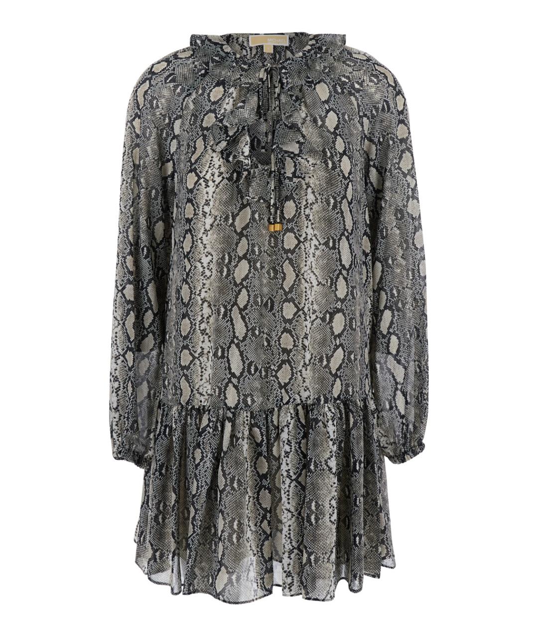 MICHAEL MICHAEL KORS Серое полиэстеровое повседневное платье, фото 1