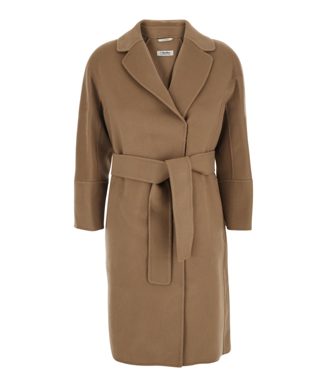 'S MAX MARA Бежевое шерстяное пальто, фото 1