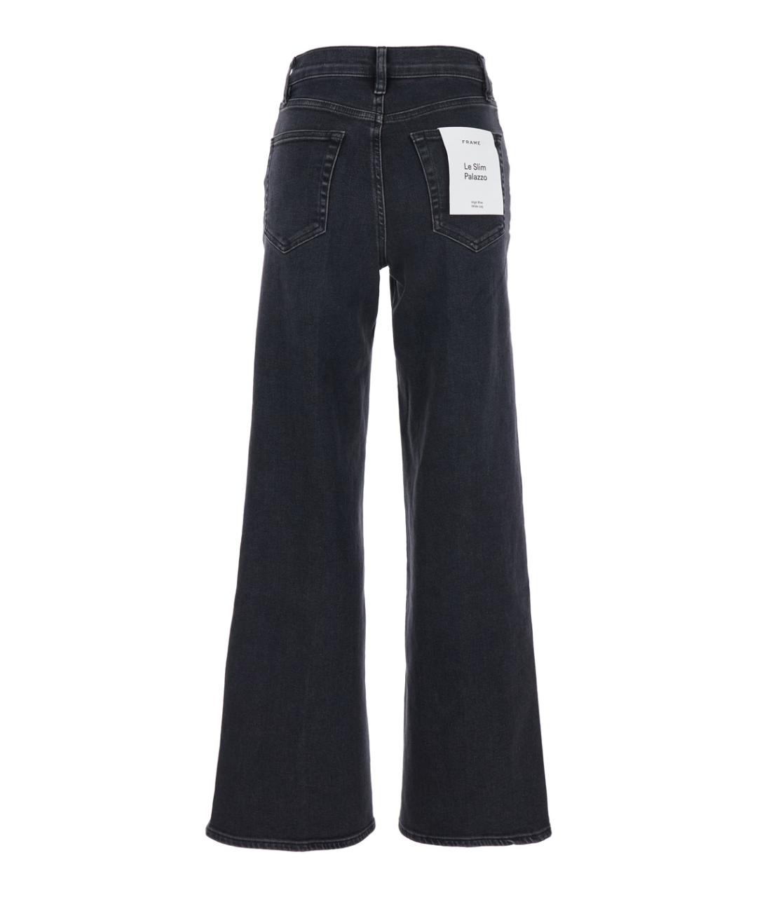 FRAME Черные хлопковые джинсы клеш, фото 2