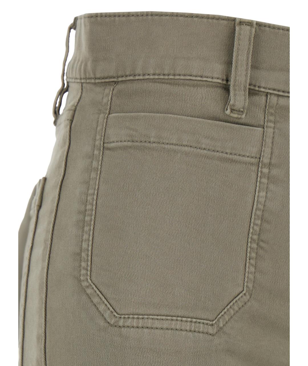 FRAME Зеленые хлопковые джинсы клеш, фото 3