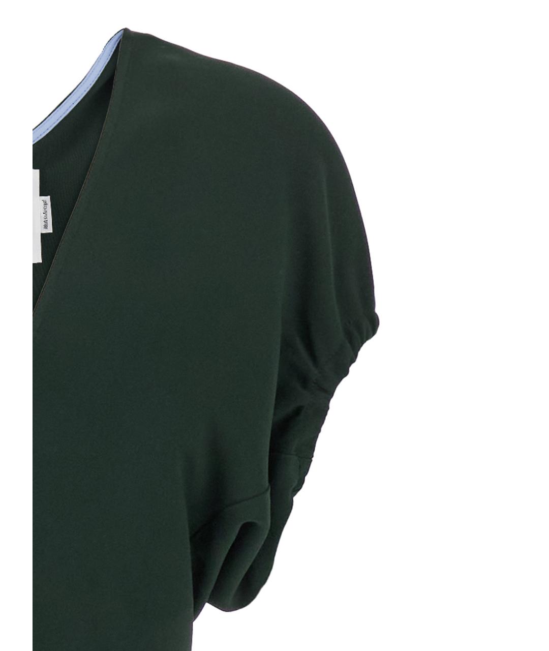 VICTORIA BECKHAM Зеленые вискозное повседневное платье, фото 3