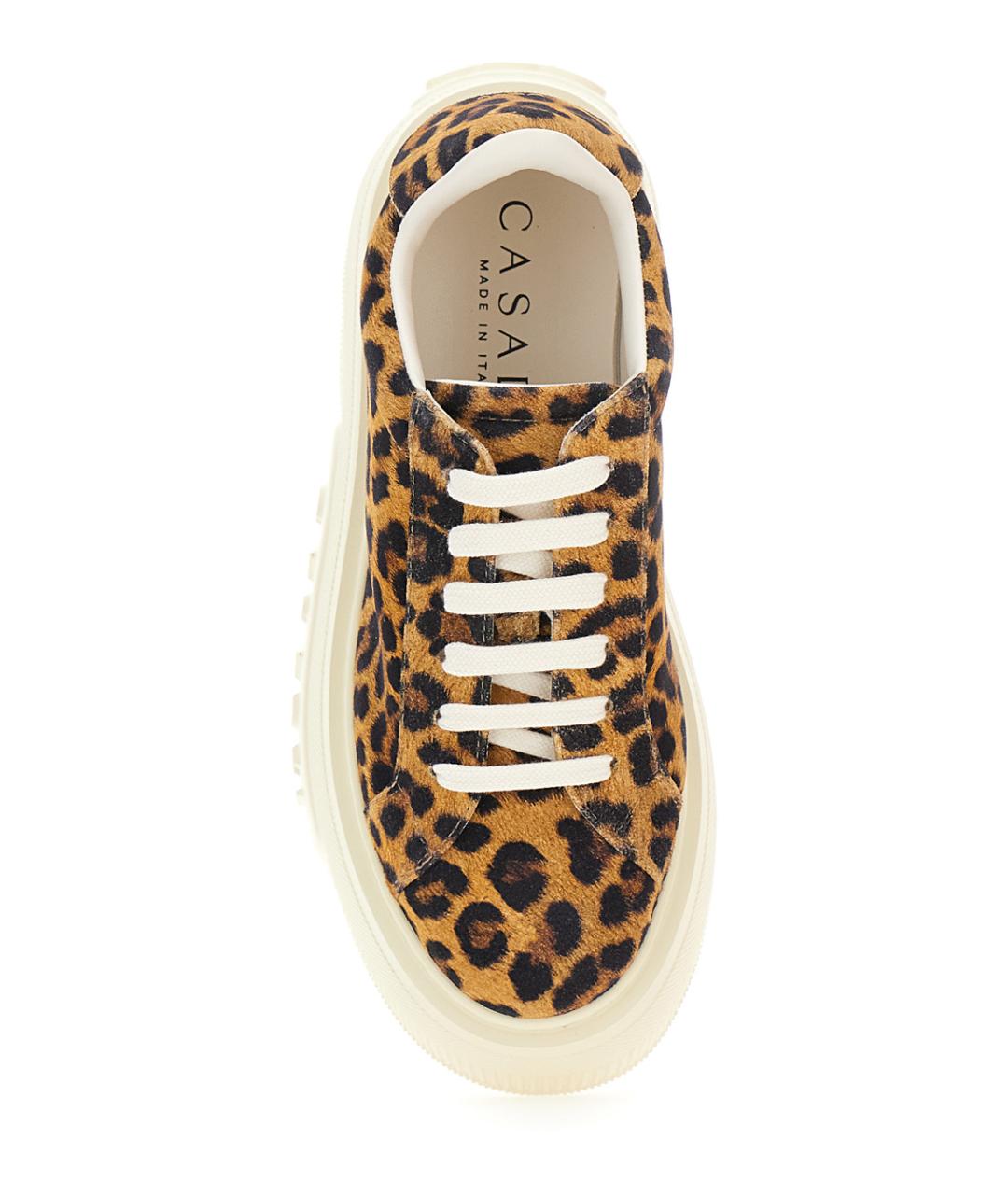 CASADEI Коричневые замшевые кроссовки, фото 4