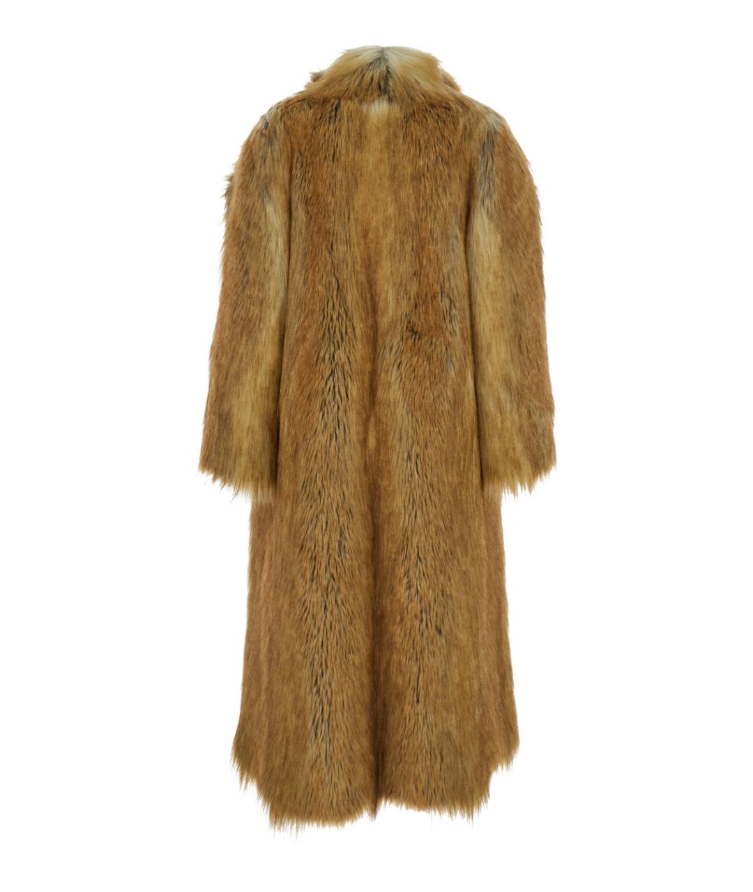 B&B COUTURE Коричневая полиамидовая шуба, фото 2