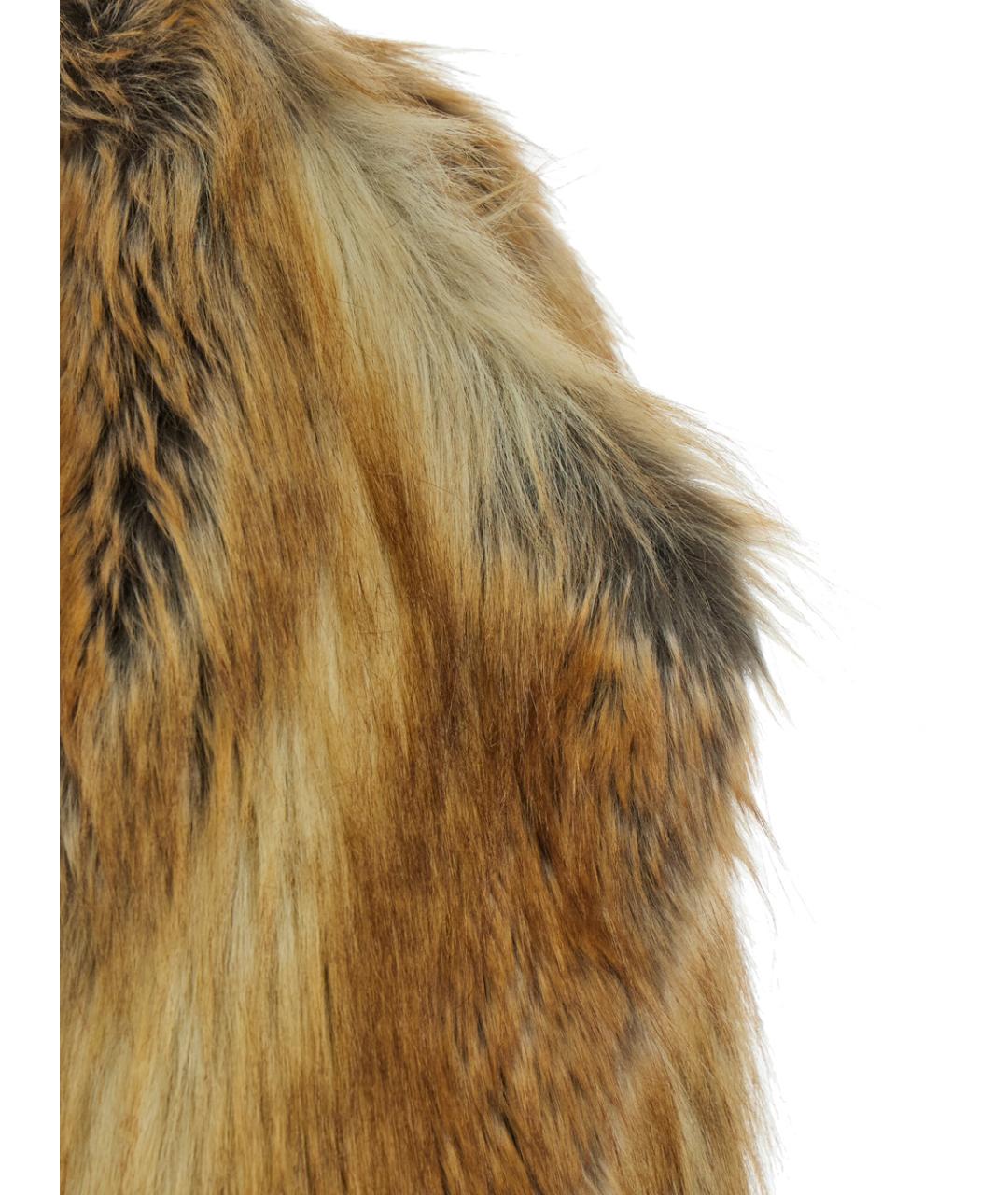 B&B COUTURE Коричневая полиамидовая шуба, фото 3