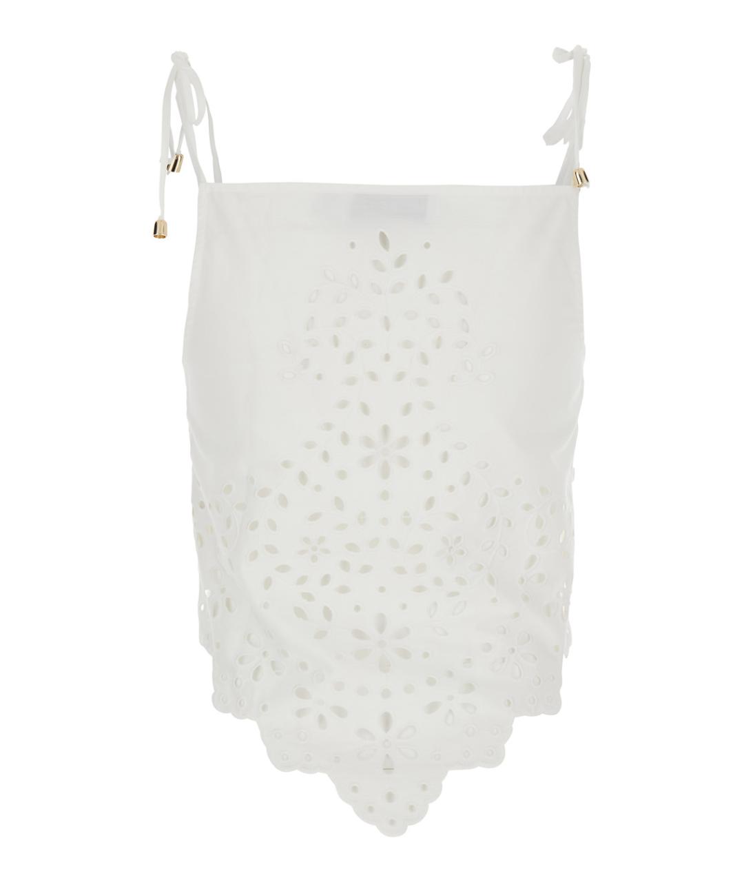 SELF-PORTRAIT Белая хлопковая майка, фото 2