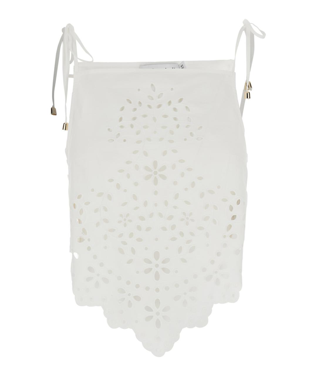 SELF-PORTRAIT Белая хлопковая майка, фото 1