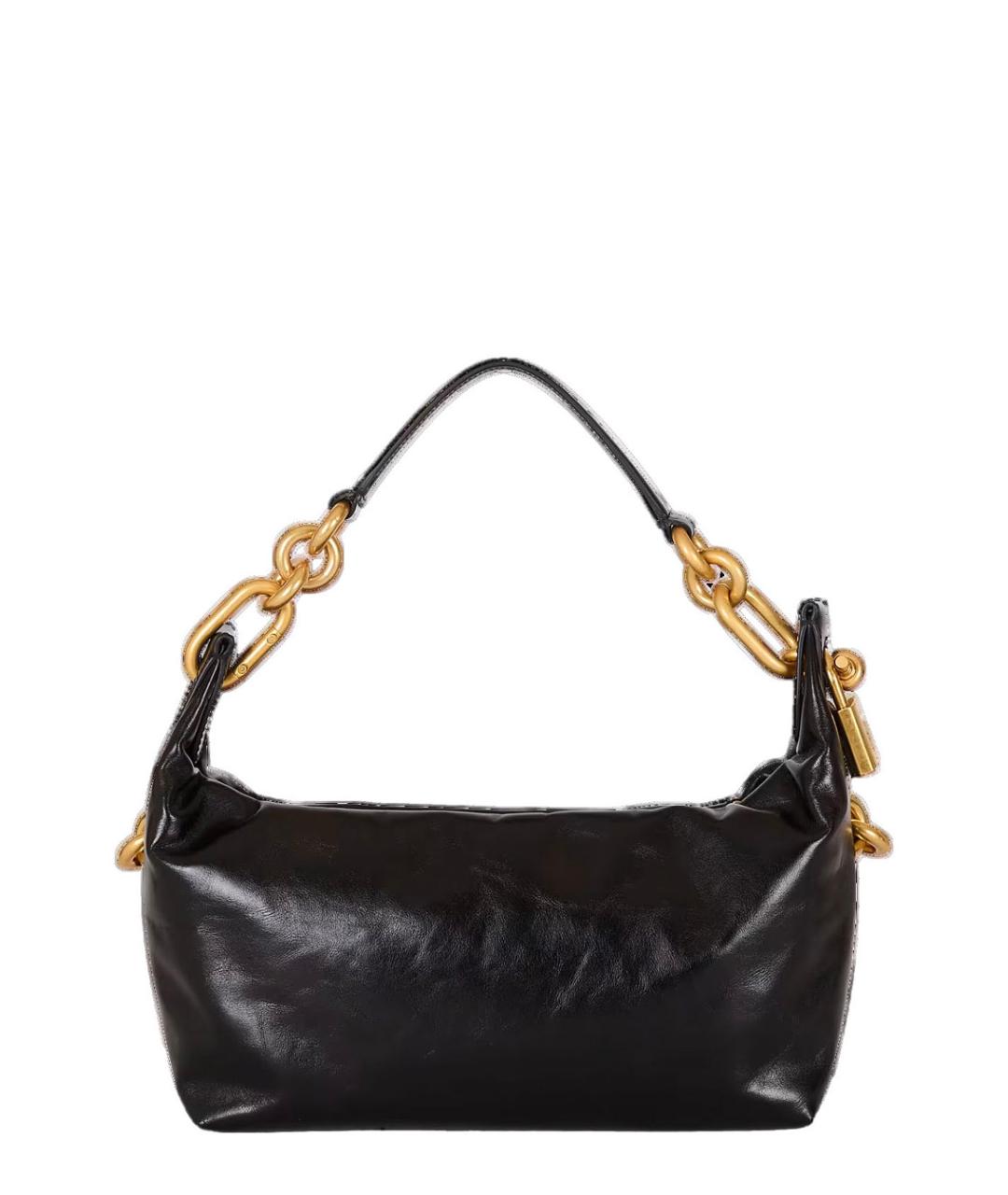 BALMAIN Черная кожаная сумка через плечо, фото 2