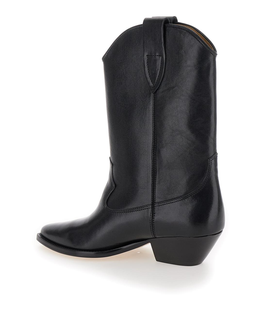 ISABEL MARANT Черные кожаные ботильоны, фото 3