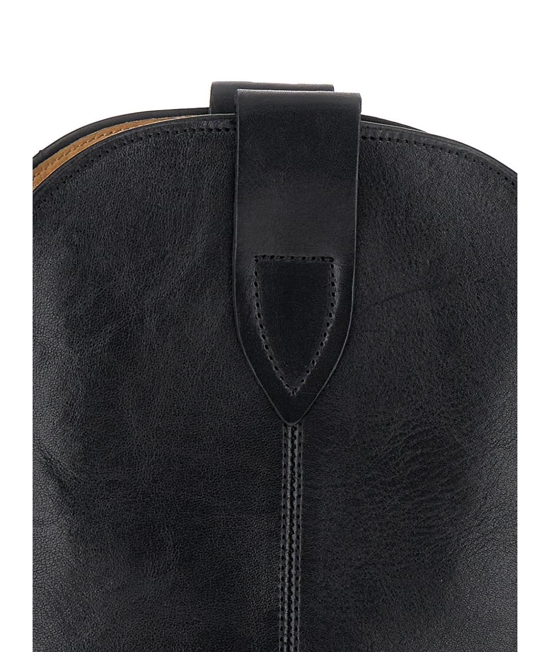 ISABEL MARANT Черные кожаные ботильоны, фото 4