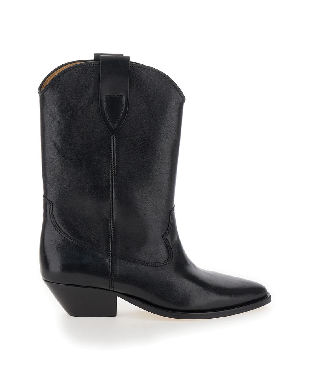 ISABEL MARANT Черные кожаные ботильоны, фото 1