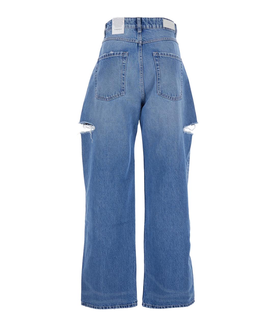 ICON DENIM Синие хлопковые джинсы клеш, фото 2