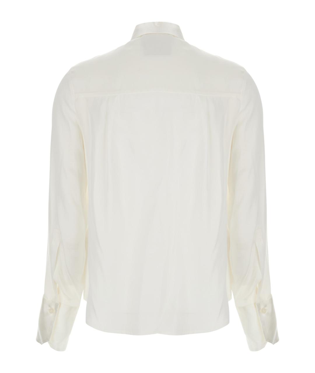 SEMICOUTURE Белая шелковая рубашка, фото 2