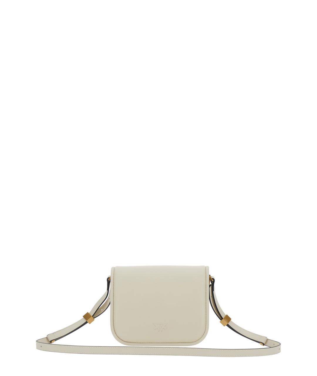 PINKO Белая кожаная сумка через плечо, фото 2