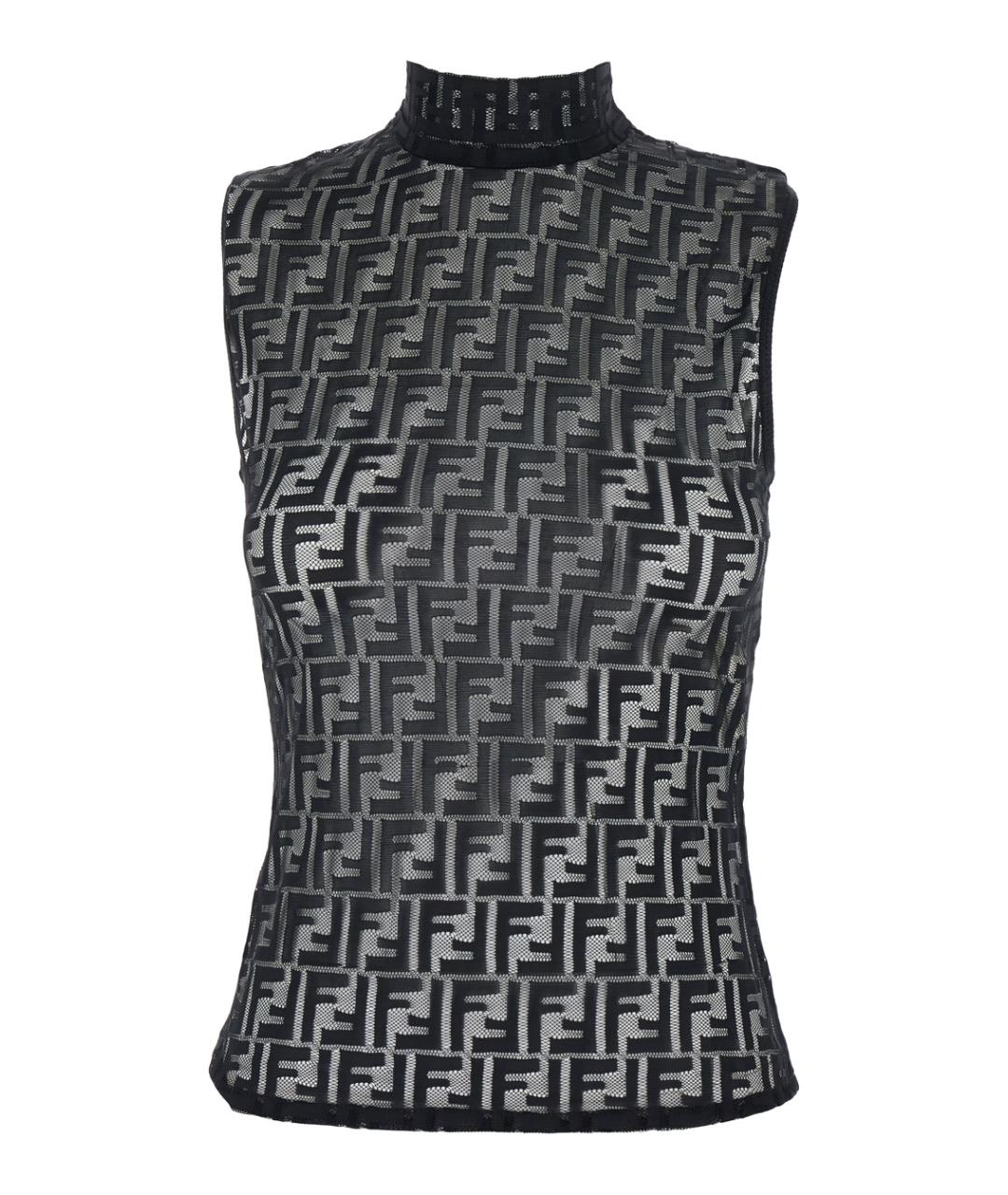 FENDI Черная полиамидовая блузы, фото 1