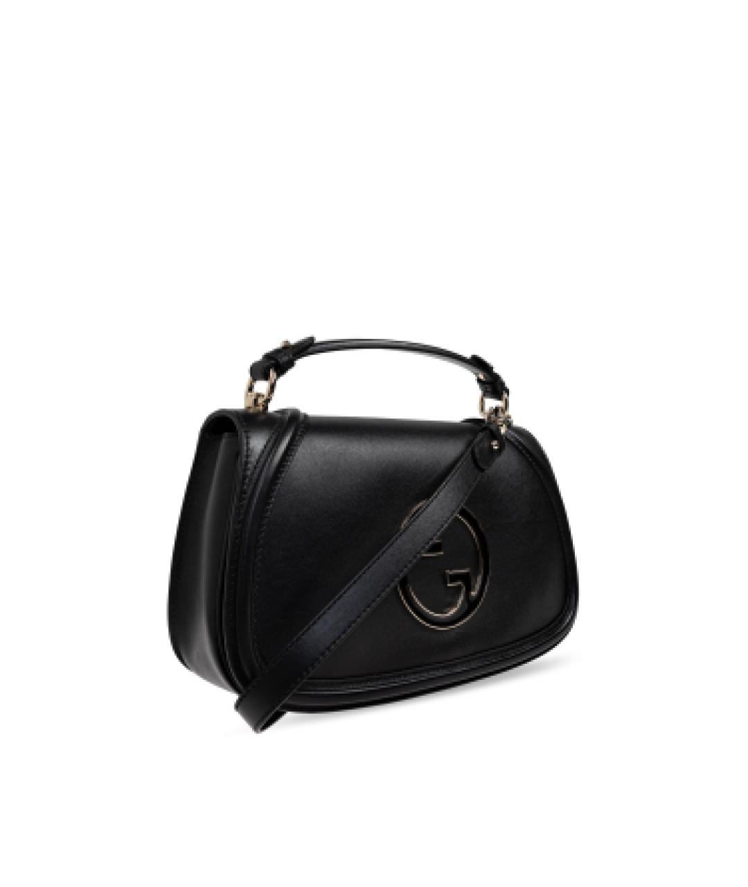 GUCCI Черная кожаная сумка через плечо, фото 4