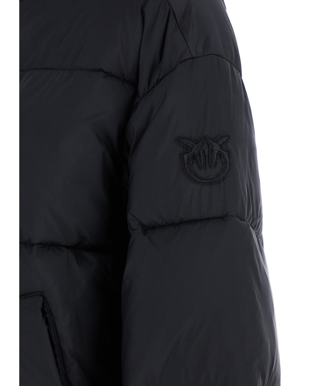 PINKO Черный полиамидовый пуховик, фото 3