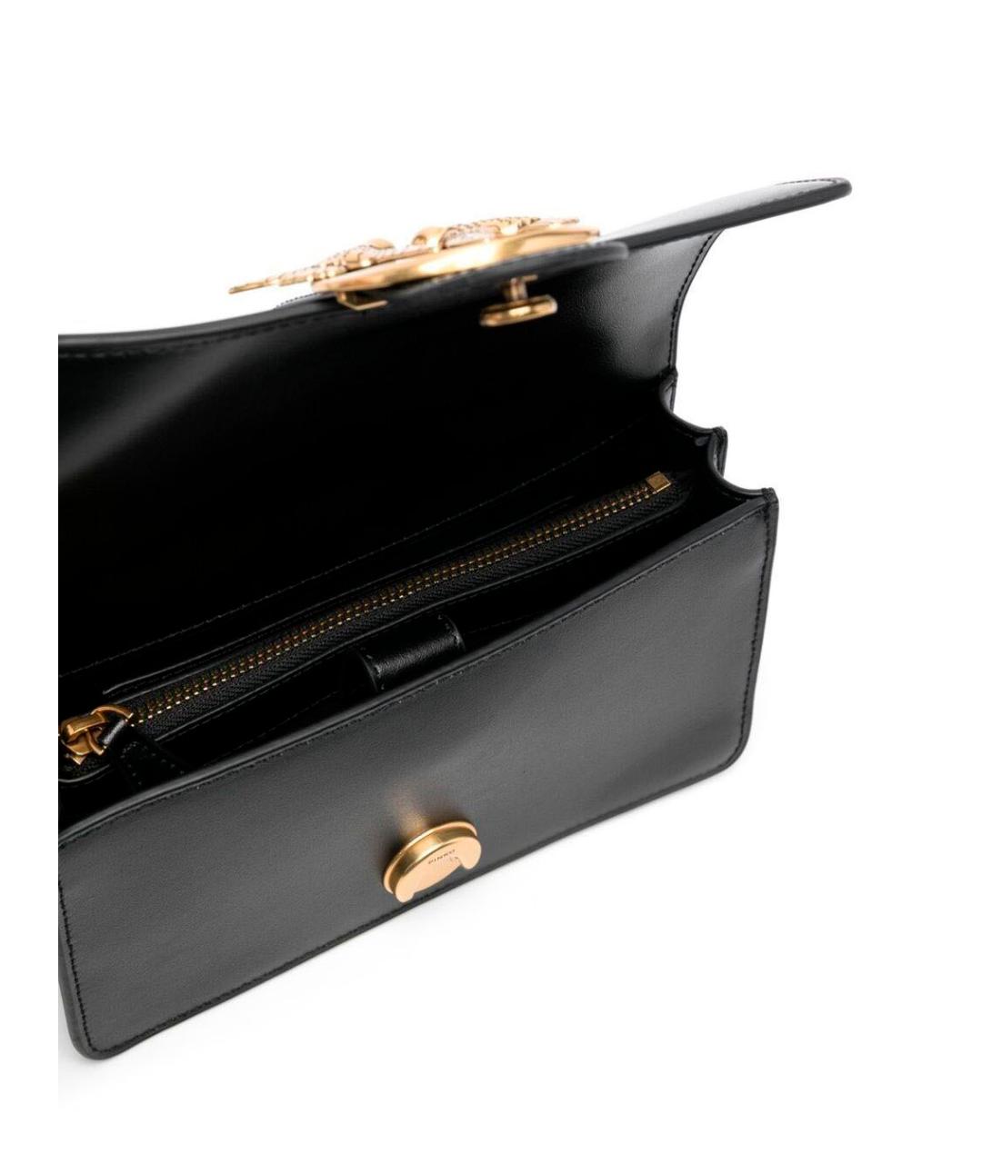 PINKO Черная кожаная сумка через плечо, фото 2