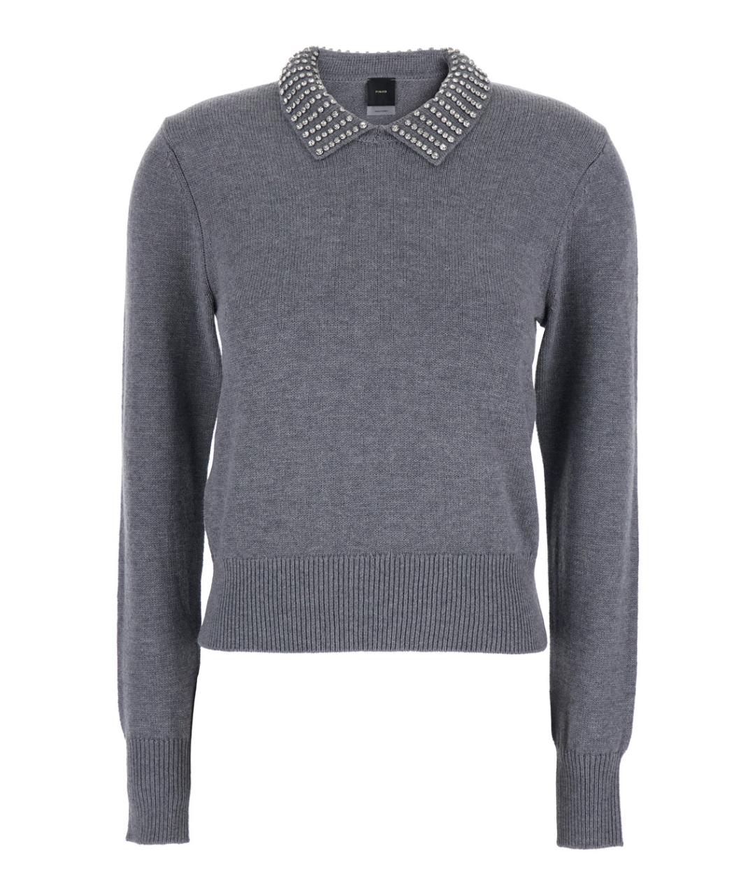 PINKO Серая кашемировая водолазка, фото 1