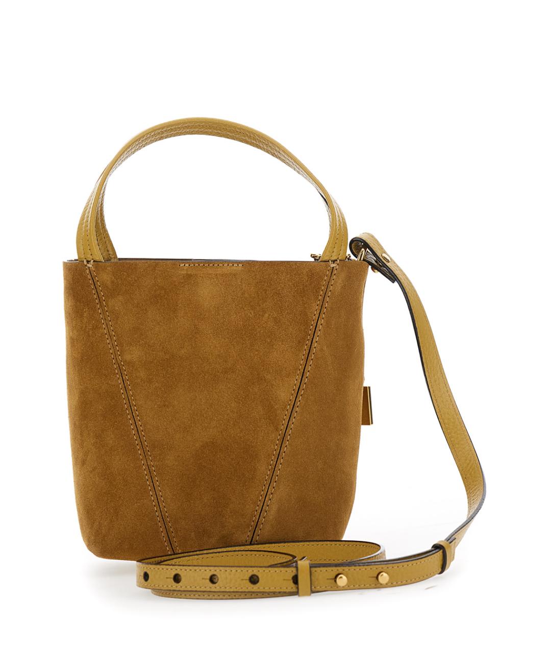 CHLOE Бежевая замшевая сумка через плечо, фото 2