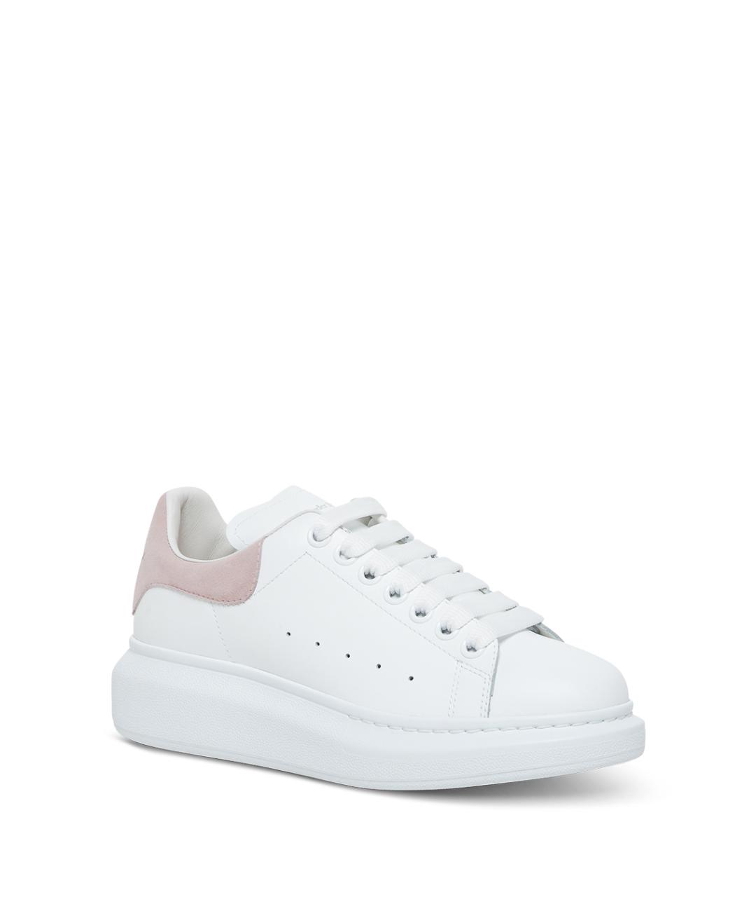 ALEXANDER MCQUEEN Белые кожаные кроссовки, фото 2