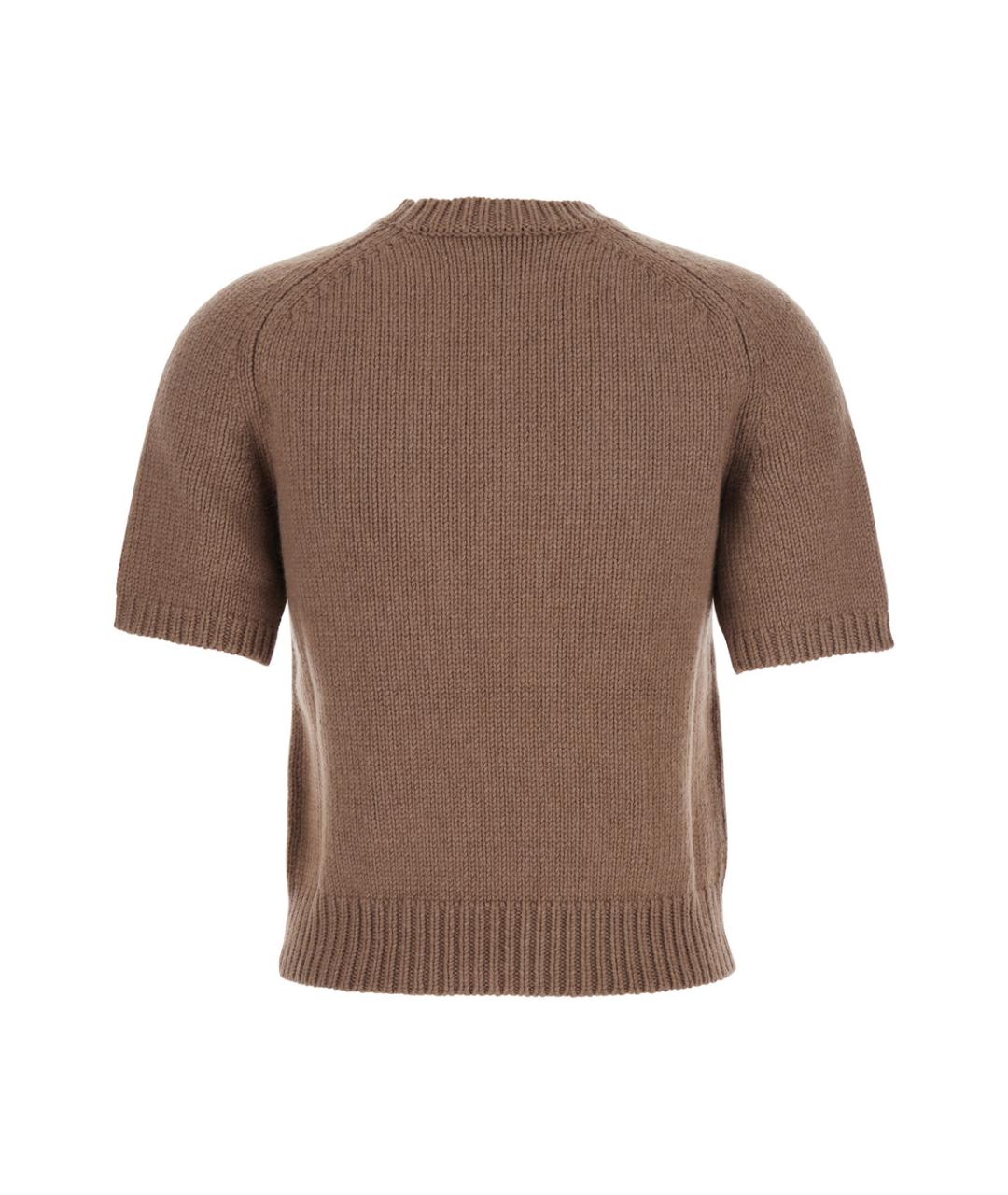 'S MAX MARA Бежевый шерстяной джемпер / свитер, фото 2