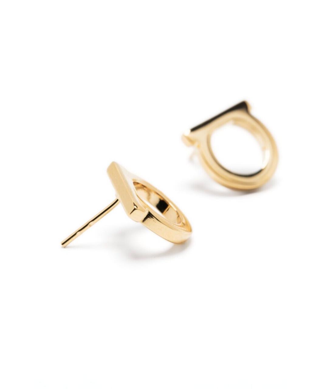 FERRAGAMO Золотые металлические серьги, фото 2