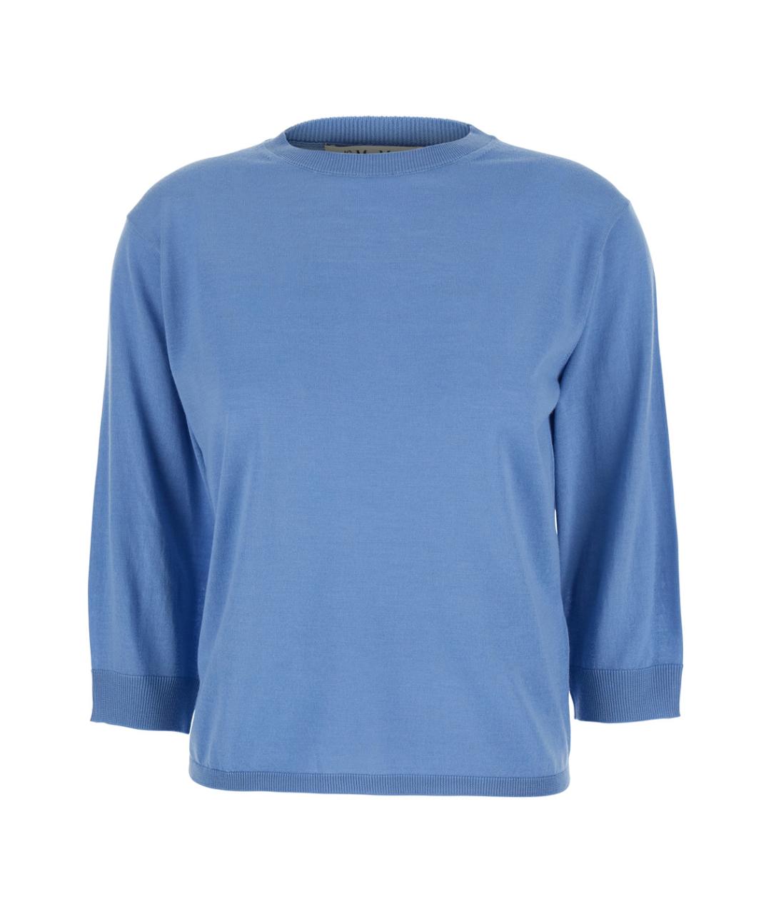 'S MAX MARA Синий шерстяной джемпер / свитер, фото 1