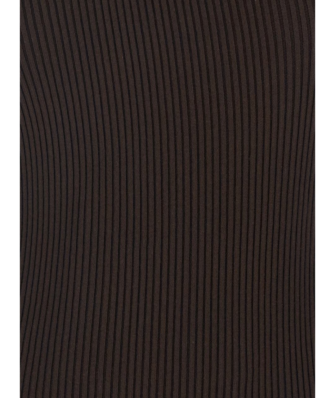 RICK OWENS Коричневое вискозное повседневное платье, фото 3