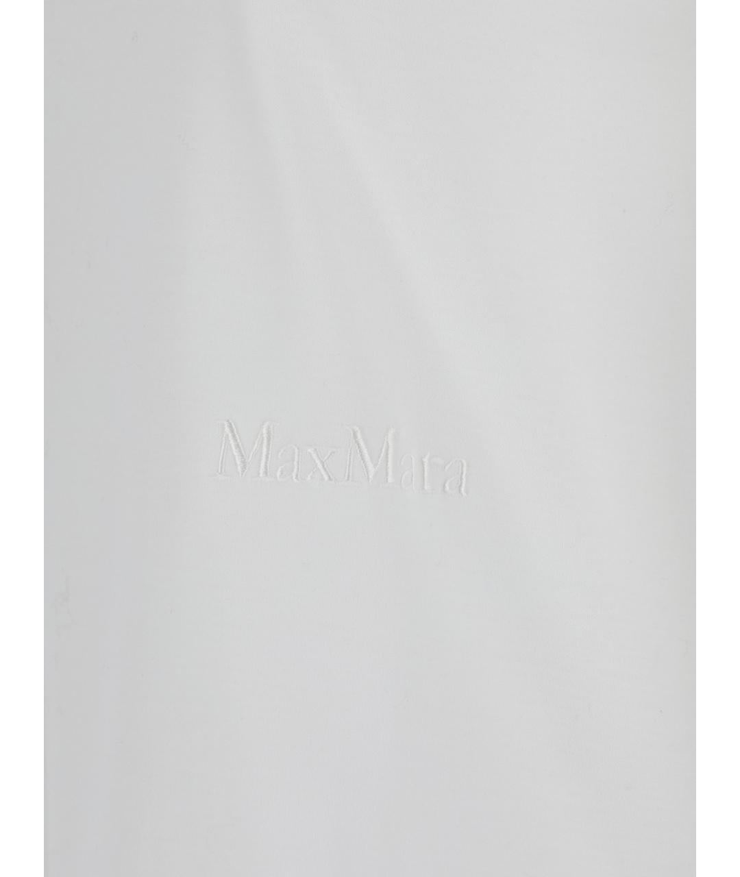 MAX MARA Белая хлопковая футболка, фото 3