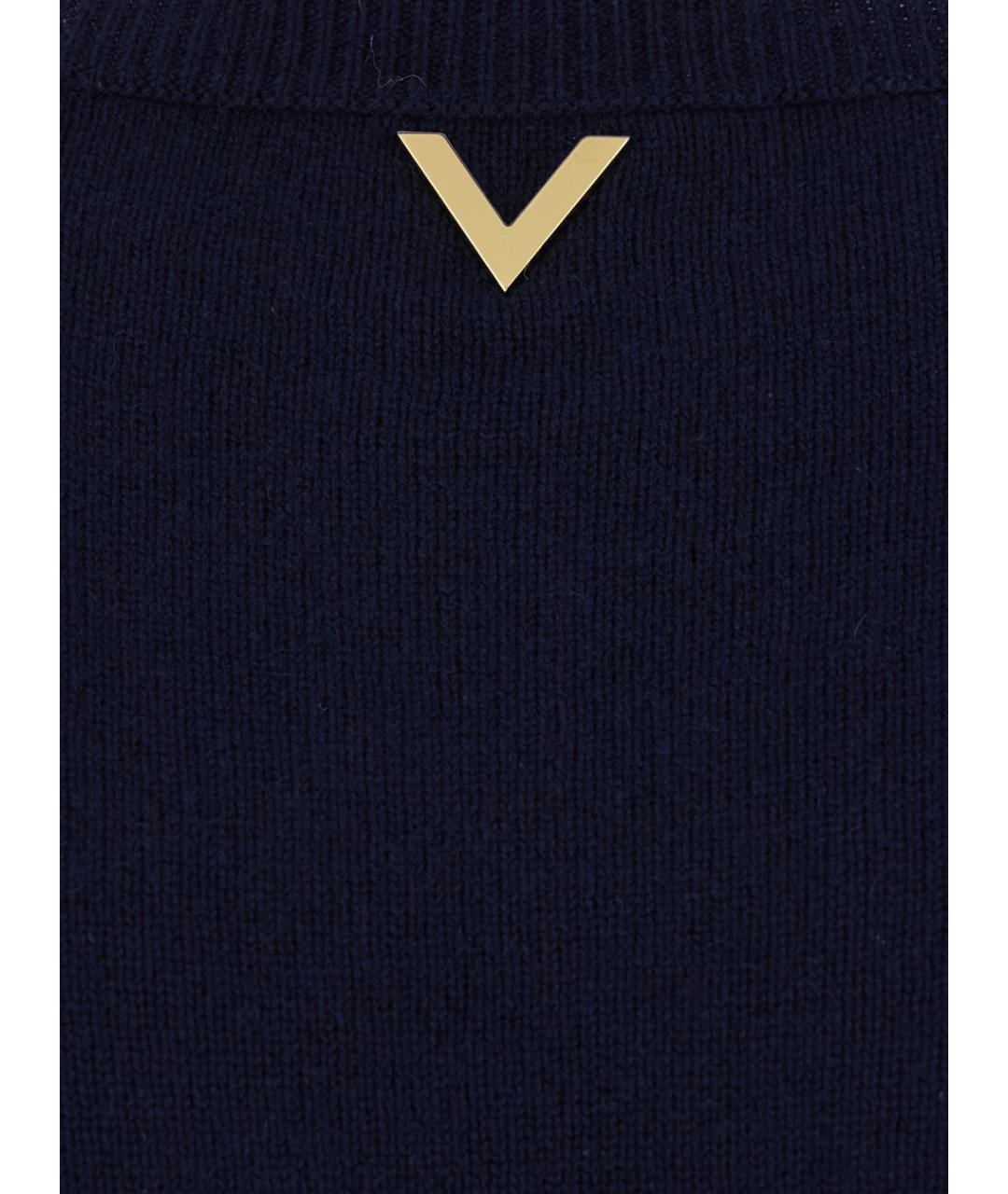 VALENTINO Синий кашемировый джемпер / свитер, фото 2