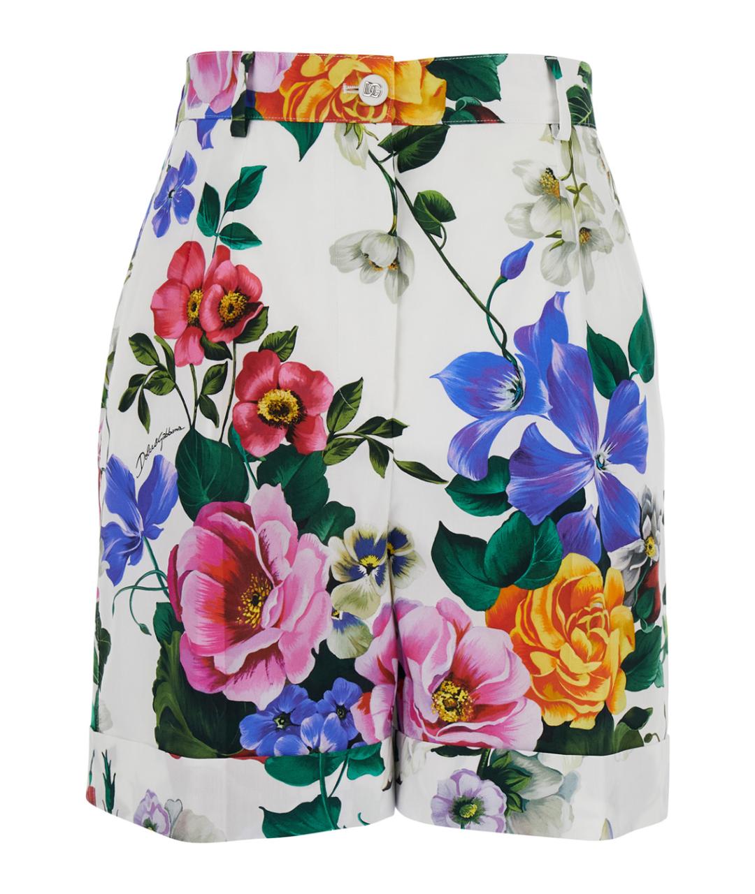 DOLCE&GABBANA Мульти хлопковые шорты, фото 1