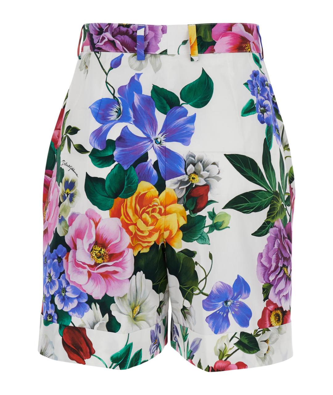 DOLCE&GABBANA Мульти хлопковые шорты, фото 2