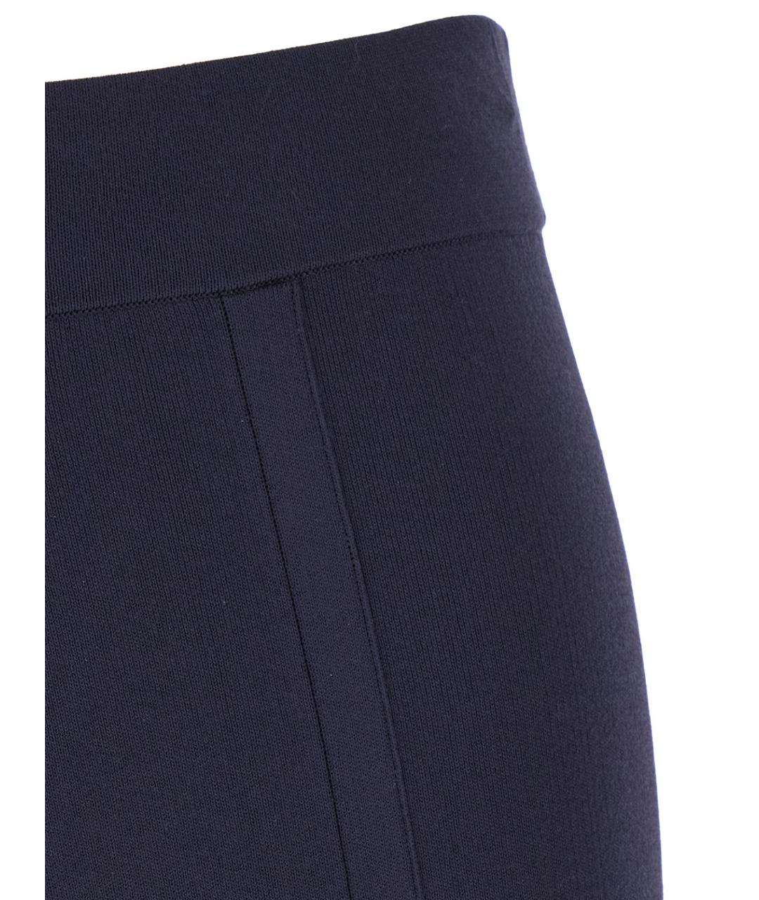 MAX MARA Синие вискозные брюки широкие, фото 3