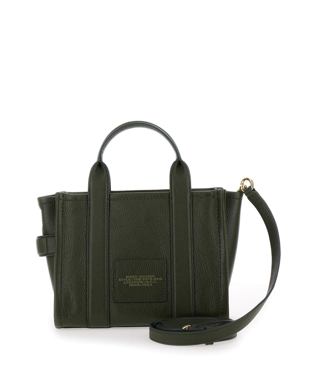 MARC JACOBS Зеленая кожаная сумка тоут, фото 2
