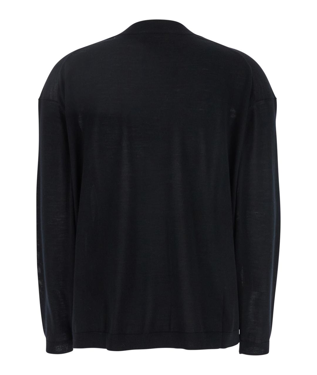 SEMICOUTURE Черный шерстяной джемпер / свитер, фото 2