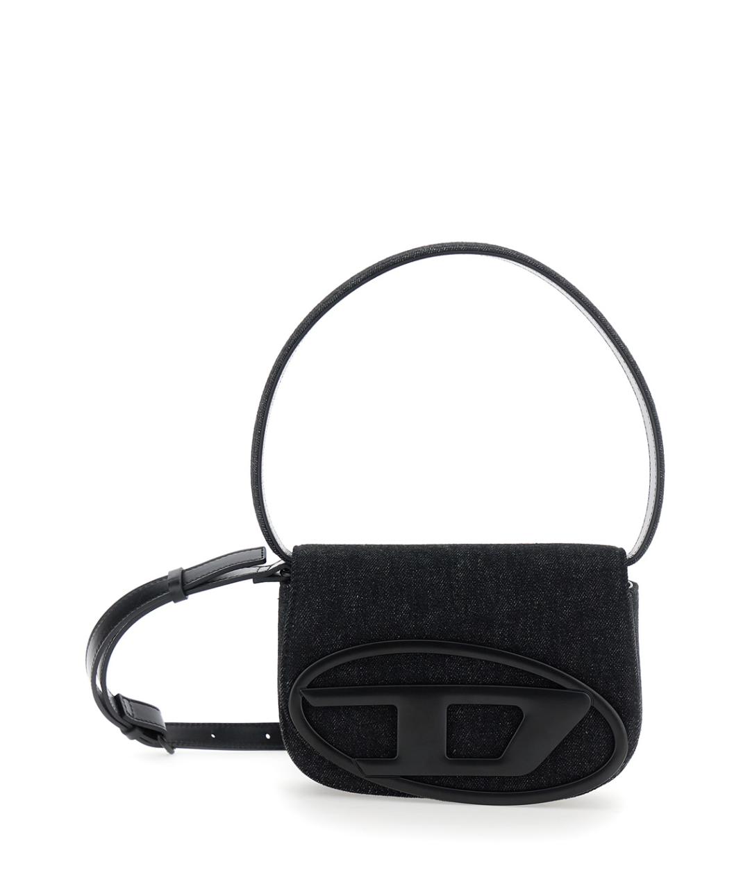 DIESEL Черная хлопковая сумка через плечо, фото 1